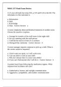 NRSG 257 Final Exam Review