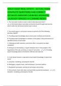 GOLD COAST REAL ESTATE - ACTUAL EXAM  COMPLETE QUESTIONS AND CORRECT  DETAILED ANSWERS &lpar;VERIFIED ANSWERS&rpar;  &vert;ALREADY GRADED A&plus;&vert;&vert;BRAND NEW&excl;&excl; 
