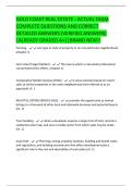 GOLD COAST REAL ESTATE - ACTUAL EXAM  COMPLETE QUESTIONS AND CORRECT  DETAILED ANSWERS &lpar;VERIFIED ANSWERS&rpar;  &vert;ALREADY GRADED A&plus;&vert;&vert;BRAND NEW&excl;&excl;