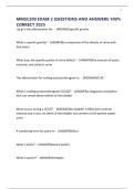 MMSC200 EXAM 2 QUESTIONS AND ANSWERS 100&percnt; CORRECT 2025