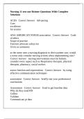Nursing 11 test one Reimer Questions With Complete Solutions