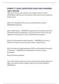 PHRM717 SDOH QUESTIONS EXAM AND ANSWERS 100&percnt; SOLVED