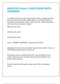 MMSC491 Exam 1 QUESTIONS WITH ANSWERS