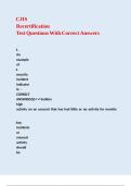 CJIS Recertification Test Questions With Correct Answers&period;