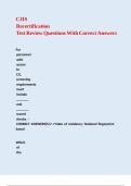 CJIS Recertification Test Review Questions With Correct Answers