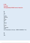 CJIS Security Test Questions With Correct Answers&period;