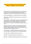 BCOR 2201 COMPLETE EXAM QUESTIONS AND CORRECT ANSWERS LATEST UPDATED