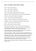 NSCI 175 EXAM II UNC STUDY GUIDE