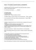 NSCI 175 EXAM 2 QUESTIONS & ANSWERS