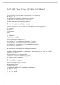 NSCI 175 FINAL EXAM REVIEW QUESTIONS