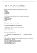 NSCI 175 EXAM 3 REVIEW QUESTIONS 
