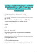 CHEM 210 Biochemistry Exams 2025&sol;2026 &vert; Modules 1-8 & Final &vert; Portage Learning Verified Answers