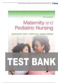 Test Bank For Maternity and Pediatric Nursing&comma; 5th Edition By Susan Ricci Theresa Kyle Susan Carman All Chapters LATEST UPDATE 2025&period;