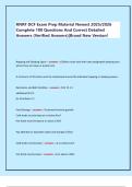 RNRF DCF Exam Prep Material Newest 2025&sol;2026 Complete 100 Questions And Correct Detailed Answers