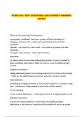 BCOR 2201 TEST QUESTIONS AND CORRECT ANSWERS LATEST