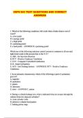 USPS 943 TEST QUESTIONS AND CORRECT ANSWERS