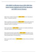 CON 3990V Certification Exam 2025-2026 New  Latest Version Updated with All Past Questions  and 100&percnt; Correct Answers