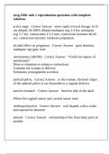nrsg 2500- unit 1 reproduction questions with complete solutions