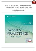 Test Bank For Family Practice Guidelines Author&colon; Jill C&period; Cash 6th Edition All Chapters&vert;&vert;9780826135841&vert;&vert; LATEST VERSION&vert;&vert;AVAILABLE IN PDF&vert;&vert;INSTANT DOWNLOAD