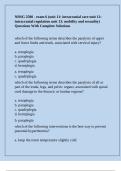 NRSG 2500 - exam 6 &lpar;unit 11&colon; intracranial care unit 12&colon; intracranial regulation unit 13&colon; mobility and sexuality&rpar; Questions With Complete Solutions