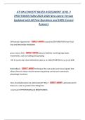 ATI RN CONCEPT BASED ASSESSMENT LEVEL 3  PROCTORED EXAM 2025-2026 New Latest Version  Updated with All Past Questions and 100&percnt; Correct  Answers