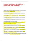 Chamberlain College&period; NR 224 Exam 1&period; QUESTIONS QND ANSWERS