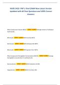 NURS 5432- FNP 1 Final EXAM New Latest Version  Updated with All Past Questions and 100&percnt; Correct  Answers 