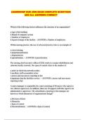 LEADERSHIP NUR 4590 EXAM COMPLETE QUESTIONS AND ALL ANSWERS CORRECT