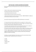 HAPP 452 EXAM 1 UPDATED QUESTIONS AND ANSWERS
