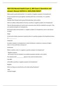 NUR 356 Mental Health Exam 3&comma; MH Exam 3 Questions and answers Newest RATED A&plus; 2025&sol;2026 NEW&excl;&excl;