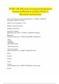 NURS 190&colon; Physical Assessment-Respiratory System & Breasts & Axillae &lpar;Week 3&rpar; Questions and Answers