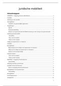 Juridische mobiliteit samenvatting&period; Ik heb hiermee een 14&sol;20 gehaald
