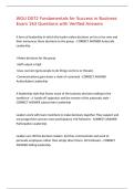WGU D072 Fundamentals for Success in Business Exam 163 Questions with Verified Answers&comma;100&percnt;CORRECT