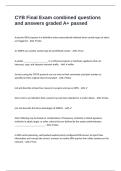 CYB Final Exam combined questions and answers graded A&plus; passed