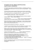 STUKENT SOCIAL MEDIA CERTIFICATION QUESTIONS & ANSWERS