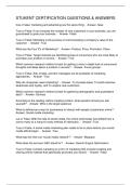 STUKENT CERTIFICATION QUESTIONS & ANSWERS