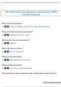 CRJ 104 Final Exam Questions with Answers &lpar;100&percnt;  Correct Answers&rpar;
