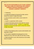 NSG 522 PSYCHOPHARMACOLOGY EXAM 3 NEWEST  2025&sol; 2026 COMPLETE QUESTIONS AND CORRECT  ANSWERS &lpar;VERIFIED ANSWERS&rpar; &vert;ALREADY  GRADED A&plus;&vert;&vert;NEWEST VERSION&excl;&excl;&excl;