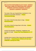 NSG 522 PSYCHOPHARMACOLOGY EXAM 1 NEWEST  2025&sol; 2026 COMPLETE QUESTIONS AND CORRECT  ANSWERS &lpar;VERIFIED ANSWERS&rpar; &vert;ALREADY  GRADED A&plus;&vert;&vert;NEWEST VERSION&excl;&excl;&excl; 