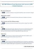 HS 3400 Midterm Exam Questions with Answers &lpar;100&percnt;  Correct Answers&rpar;