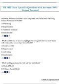 HS 3400 Exam 1 practice Questions with Answers &lpar;100&percnt;  Correct Answers&rpar; 
