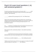 Psych 121 exam &lpar;revel questions 1&comma; 6&comma;&rpar; well answered graded A&plus;