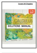 Solutions Manual for Calculus & Its Applications&comma; Brief Version &ndash; 15th Edition by Goldstein &lpar;2023&rpar;