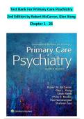Test Bank For Primary Care Psychiatry  2nd Edition by Robert McCarron&comma; Glen Xiong  Chapter 1 - 26    