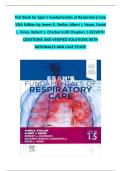 Full Test Bank for Egan's Fundamentals of Respiratory Care 13th Edition by James K&period; Stoller&comma; Albert J&period; Heuer&comma; David L&period; Vines&comma; Robert L&period; Chatburn & Eduardo Mireles-Cabodevila Complete Chapters 1-58&vert; With Questions&comma;Answers&comma;Rationales And Case Study&period;