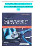 Test bank For Wilkins clinical assessment in respiratory care 8th edition by Huber&comma; Chapters 1 - 21&emsp;