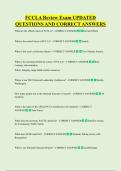 FCCLA Review Exam UPDATED  QUESTIONS AND CORRECT ANSWERS
