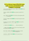 FCCLA Review Exam UPDATED Study  Guide ACTUAL QUESTIONS AND  CORRECT ANSWERS