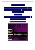 TEST BANK FOR CURRENT Diagnosis & Treatment Pediatrics&comma; 27th Edition  by Maya Bunik&comma; Myron J&period; Levin&comma; Mark J&period; Abzug & Teri L&period; Schreiner&period;COMPLETE GUIDE ALL CHAPTRS COVERED 100&percnt; VERIFIED A&plus; GRADE ASSURED&excl;&excl;&excl;&excl;&excl; NEW LATEST UPDATE&excl;&excl;&excl;&excl;&excl;