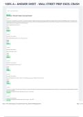 Wall Street Prep Excel Crash Course &ndash; 2025 Retake Exam Answer Key &lpar;48&sol;48 Correct &ndash; Verified A&plus; Score&rpar;